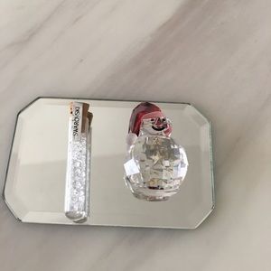 Swarovski Crystal Rocking Snowman Figurine